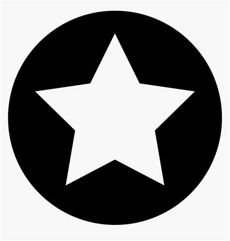Circle Star Star In Circle Icon Png Transparent Png Kindpng