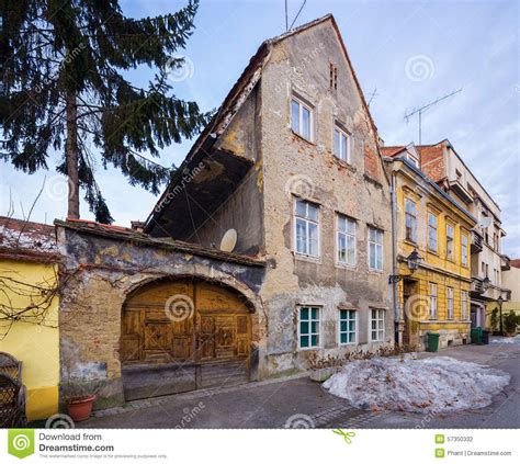 An Old Tenement House In Zagreb Croatia Stock Photo Image Of
