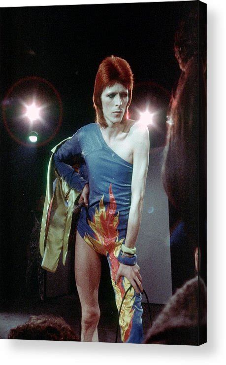 Ziggy Stardust Era Bowie Acrylic Print By Michael Ochs Archives