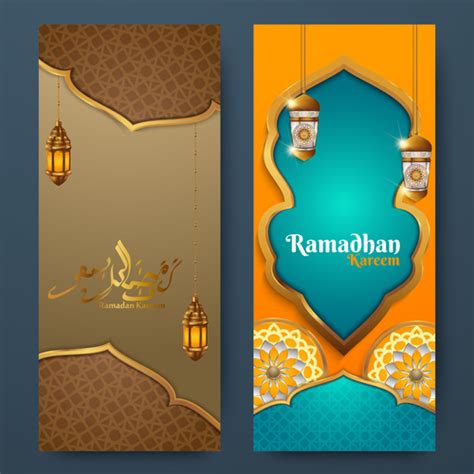 Vertical Banner Ramadan Festival Vector Template 05 Free Download