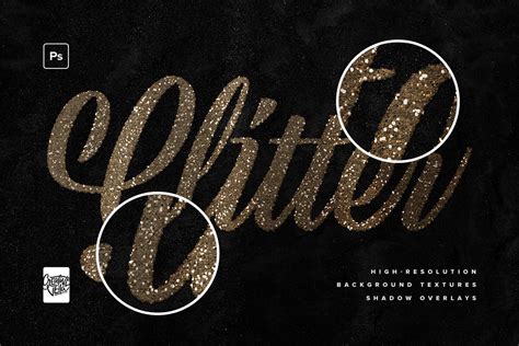 Creative Veila Glitter Photoshop Text Effects Pack