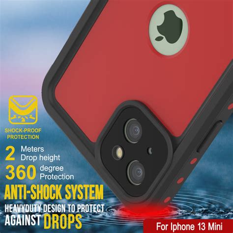 Iphone 13 Mini Waterproof Ip68 Case Punkcase Red Studstar Series
