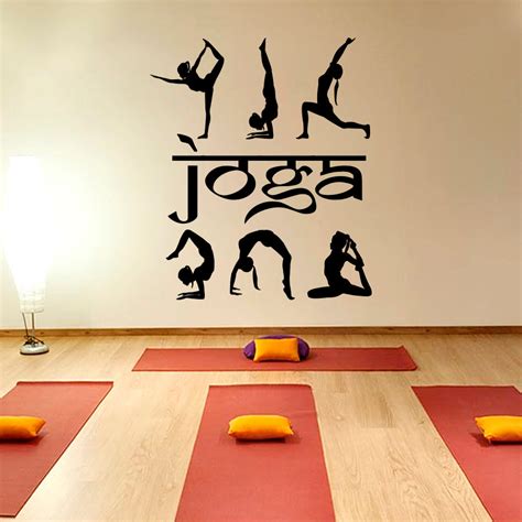Yoga Wall Decal Vinyl Sticker Yoga Studio Decor Fitness