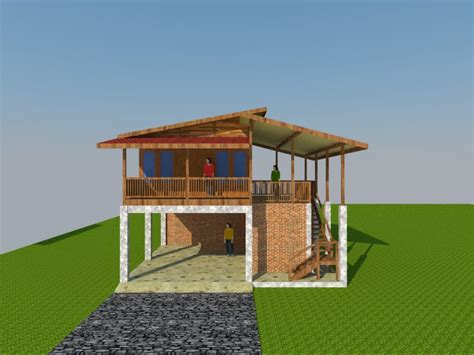 Untuk kita yang tinggal di indonesia, rumah 2 lantai bergaya natural seperti ini sangat cocok dijadikan pilihan. Desain Rumah Kayu Limasan - Rumah XY