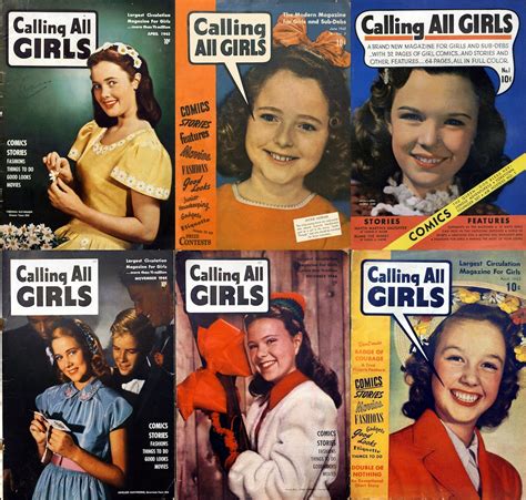 Calling All Girls Magazines 1940s 50s Vintage Teens Magazines Judy Wing