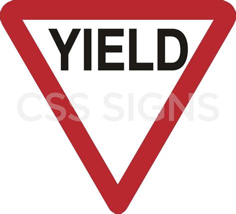 Rus026 Yield Sign Sign Shop Ireland Css Signs