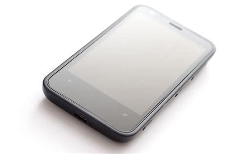 Free Image Of Black Mobile Phone Isolated On White Freebiephotography