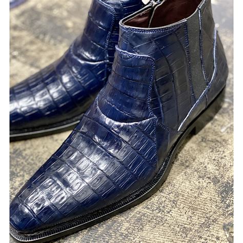 Mezlan 4715 F Blackmore Mens Shoes Navy Blue Exotic Free Download