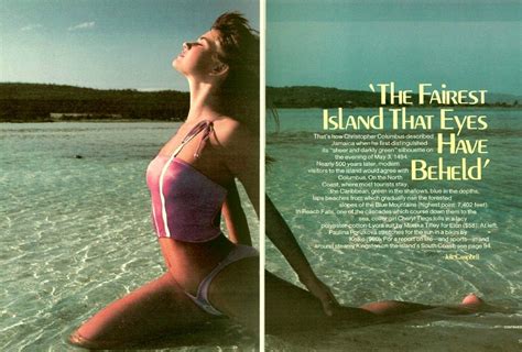 Paulina Porizkova In Sports Illustrated Swimsuit Magazine On Location