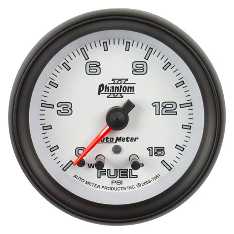 Auto Meter® 7861 Phantom Ii Series 2 58 Fuel Pressure Gauge 0 15 Psi