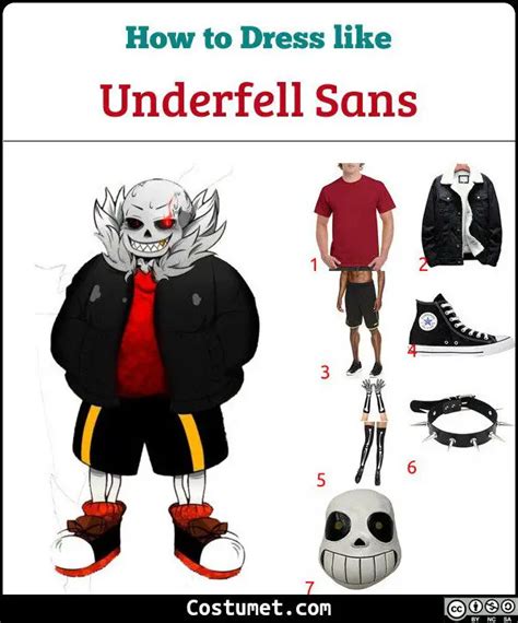 Underfell Sans Undertale Costume For Cosplay And Halloween