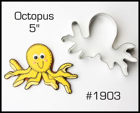 Octopus Cookie Cutter By The Cookie Cutter Company Yellow Octopus