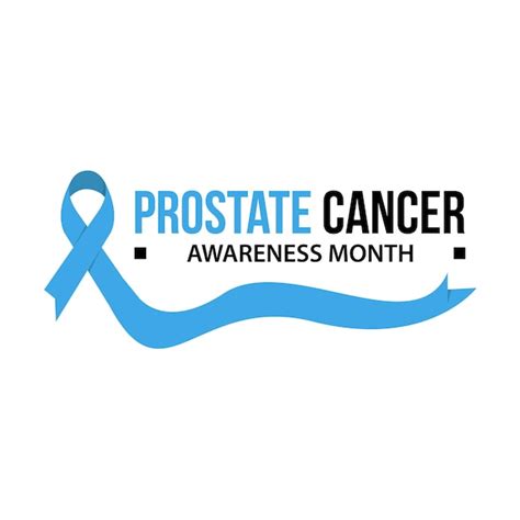 Premium Vector Awareness Month Ribbon Cancer Prostate Cancer