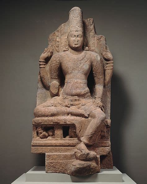 Enthroned Vishnu Periodpandyan Period Early 4th13th Century Date