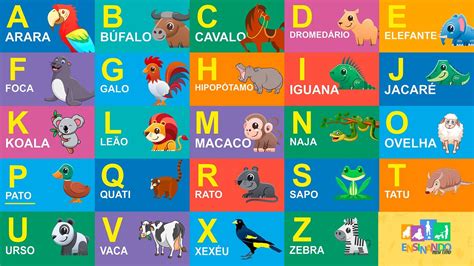 Aprendendo A Ler O Alfabeto Dos Animais De A A Z Youtube