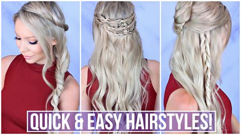 5 Easy Hairstyles For Long Hair 30 Easy 5 Minutes Hairstyles For