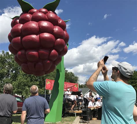 Hopkins Is Now The Home Of The World S Largest Raspberry Monument