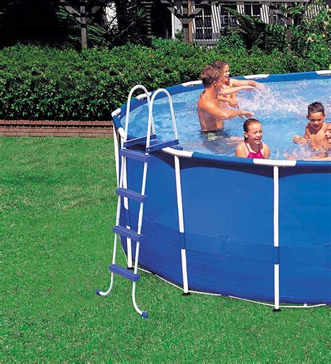 Customer Reviews Intex 18ft X 48in Metal Frame Swimming Pool Set With