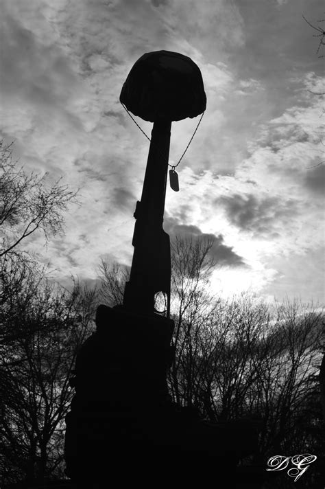 Fallen Soldier This Image Depicts The Silhouette Of A Fallen Soldier