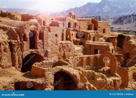 Ancient Clay Architecture In The Abandoned Village Of Kharanagh Persia
