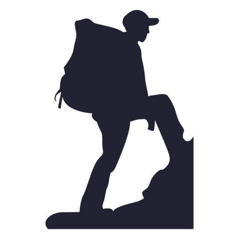 Mountain Climber Silhouette 3 Transparent Png And Svg Vector File