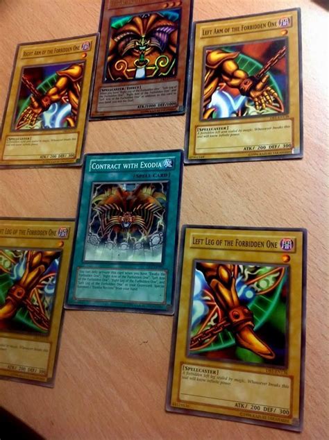 Description of power and effects on each card. Yugioh Exodia The Forbidden One Full Set, With Contact With Exodia Magic Card