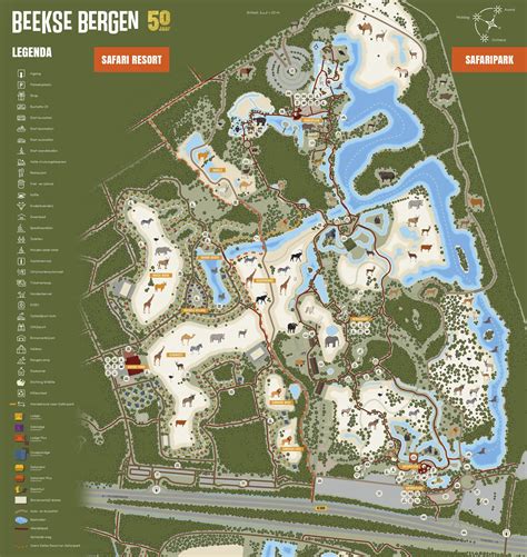 Safaripark beekse bergen is the largest wildlife zoo of the benelux region and provides a home to approximately 1,250 animals from over 150 species, varying from small mammals to large birds. Parkmaps / Parkplan / Plattegrond - Beekse Bergen ...
