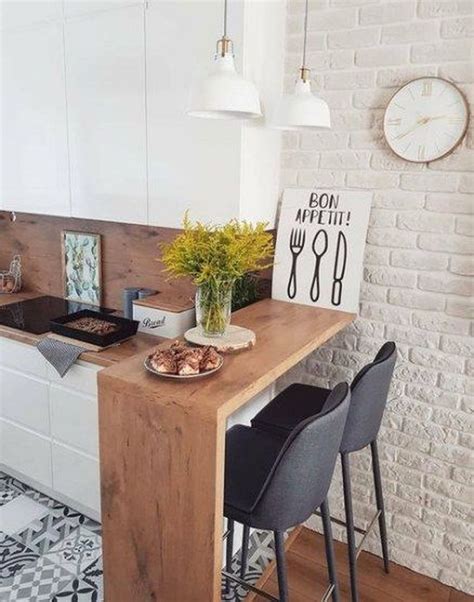 Modern kitchen design integrated bar counter small condo home cooking bar designs for small spaces. 32 Popular Apartment Kitchen Design Ideas You Should Copy ...