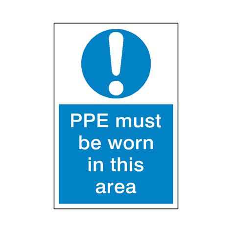 Ppe Must Be Worn Mandatory Sign