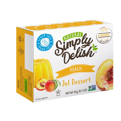 Simply Delish Vegan Peach Jelly 20g