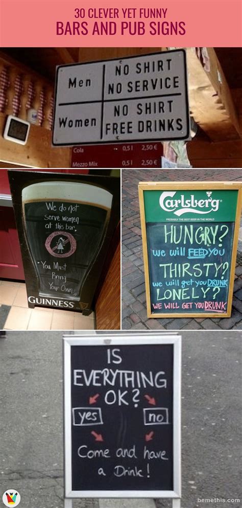 30 Clever Yet Funny Bar Signs That Will Entice You To Step In And Grab