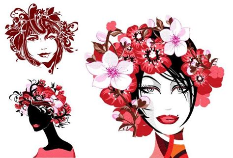 Simply beautiful hair designs llc. Beautiful hair design vector graphics | Hair designs ...