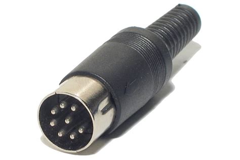 Din Connector Male 8 Pin 270° Partco