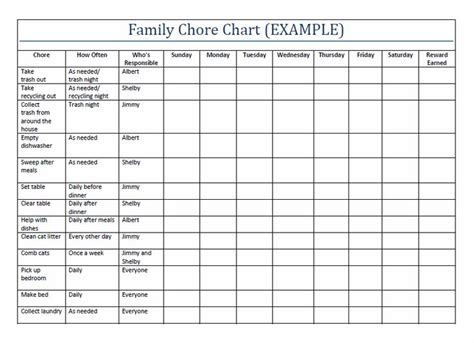 Chore Chart 