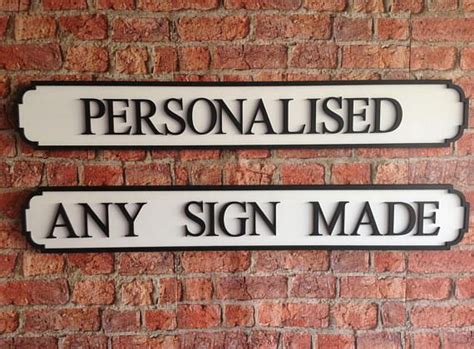 Personalised Vintage Style Wood Street Sign Etsy Uk Street Signs