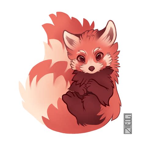 Red Panda Panda Art Furry Art Cute Animal Drawings