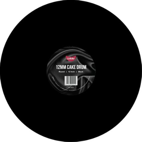 Cake Board Round Black 12 Inch 12mm Drum Board Lloyd Holt Packaging