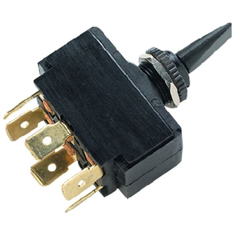 Black Dpdt 3 Position Momentary On Off Momentary On Toggle Switch