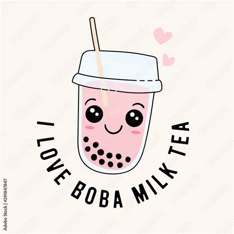 Boba Milk Tea Logo Bubble Tea Taiwan Drinks Fresh Drink Sign