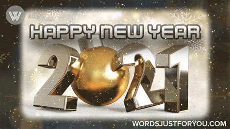 Animated new year gif images easy to share in via facebook, whatsapp and other social network. Happy New Year 2021 Gif - 6991 | Words Just for You! - Best Animated Gifs and Greetings for ...