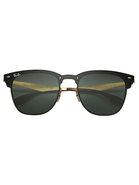 Ray Ban Black Gold Blaze Clubmaster Steel Sunglasses For Men Lyst