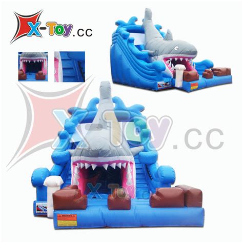 Giant Inflatable Shark Slide China Inflatable Shark Slide And Dry Slide Price