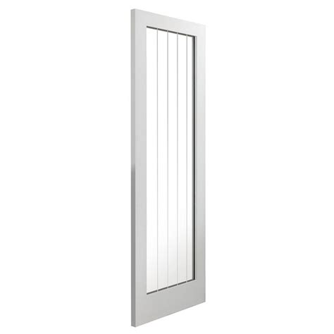 Jb Kind Cottage White Primed 1 Light Clear Glazed Internal Door Door