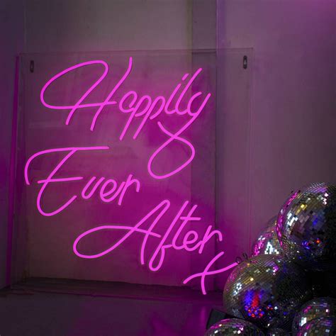 Happily Ever After Neon Sign Neon Signs Neon Light Letters