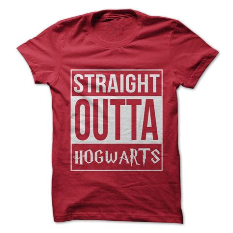 Straight Outta Hogwarts Funny Harry Potter T Shirt 100 Cotton New Ebay