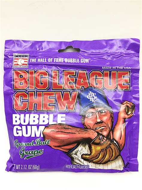 Big League Chew Ground Ball Grape Bubble Gum Soda Pop Shop