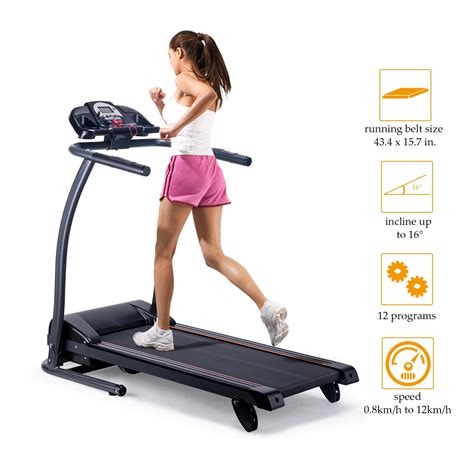 Foldable Fitness Health Running Machine Equipment Motorized Treadmill