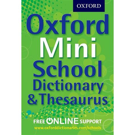 Oxford Mini School Dictionary And Thesaurus By Oxford University Press