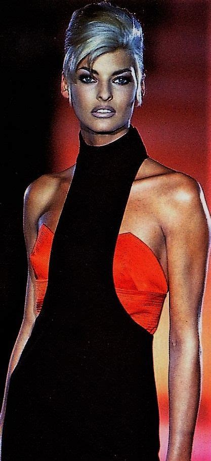 Linda Evangelista Gianni Versace 1991 Linda Evangelista Original