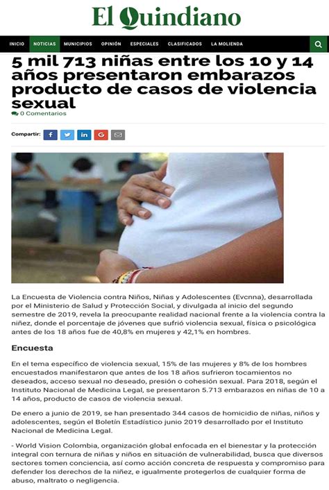 Mil Ni As Entre Los Y A Os Presentaron Embarazos Producto De Casos De Violencia